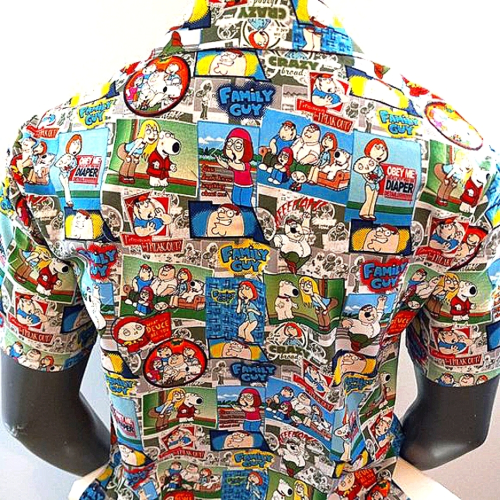 Handmade Family Guy Cartoon Shirt - Picture 2 of 13